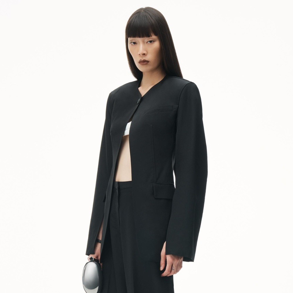 Alexander Wang collarless slit blazed